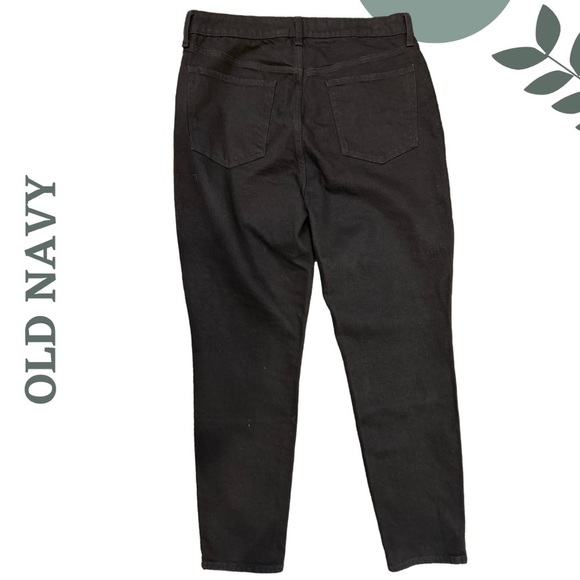 🛍️3/$40 Old Navy High-Rise O.G. Straight Jeans | Black | Size 14 Tall - Picture 2 of 7